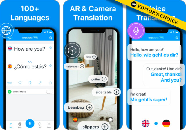 iTranslate Translator app for iPhone and iPad