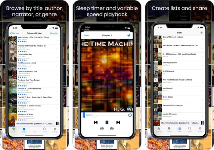 Librivox audiobook iphone ipad app screenshot