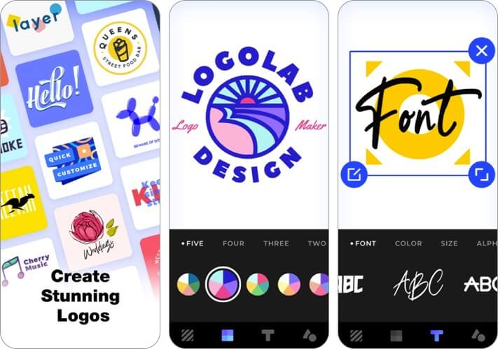logo creator iphone and ipad app screenshot