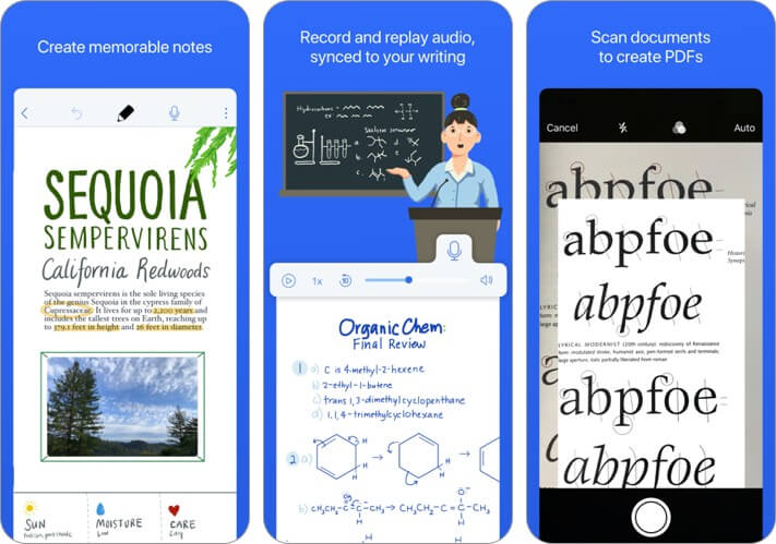 notability iphone and ipad presentation app screenshot