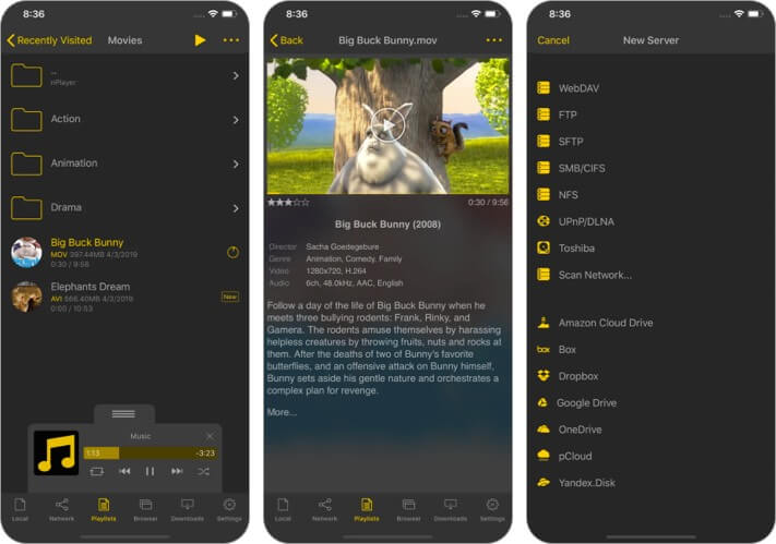 nPlayer iPhone and iPad App screenshot