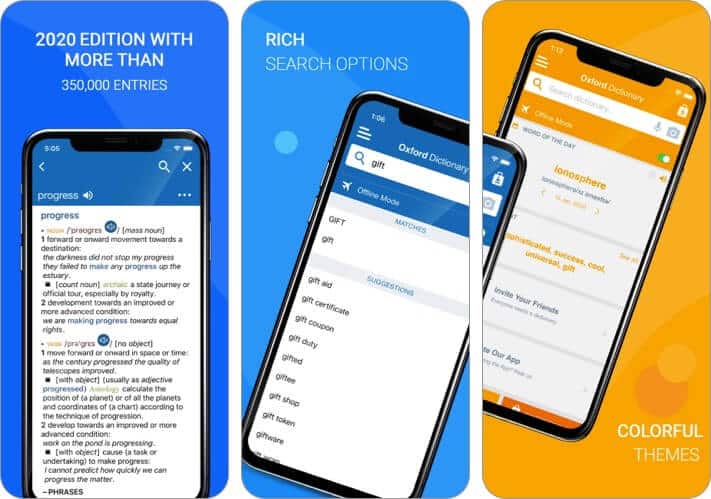 Oxford Dictionary of English iPhone and iPad App Screenshot
