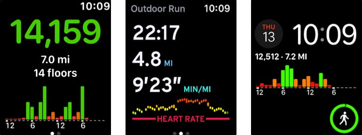 pedometer apple watch health app screenshot