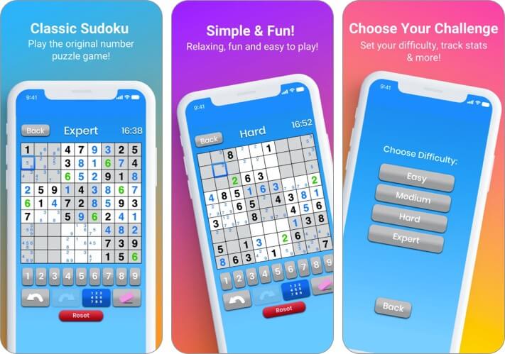 Sudoku by Maple Media iPhone and iPad Game Screenshot