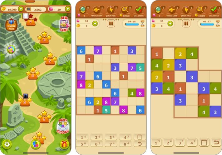 Sudoku Quest Color Soduku Game iPhone and iPad Game Screenshot