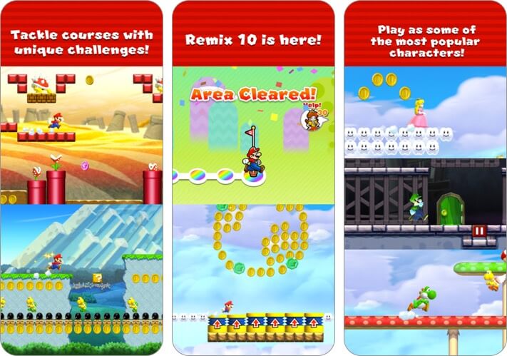 Super Mario Run iPhone and iPad Action Game Screenshot