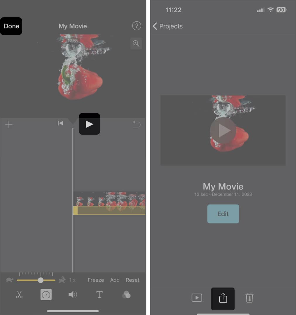 How to convert slow motion video to normal on iPhone or iPad - 62