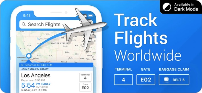 The Flight Tracker iPhone and iPad App Screenshot