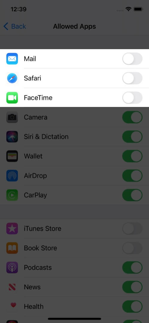 Turn Off Toggles to Hide Apps Using Screen Time on iPhone