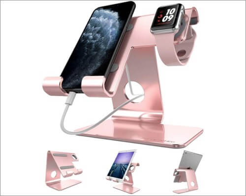 zveproof apple watch and iphone charging stand