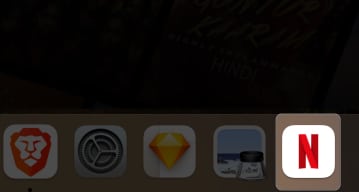 Access Netflix in Dock menu