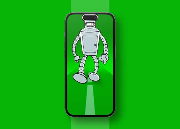 Walking robot Dynamic Island wallpaper