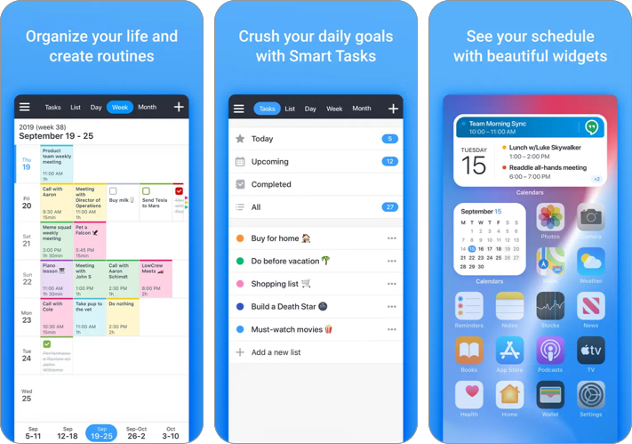 Calendars planner organizer app for iphone