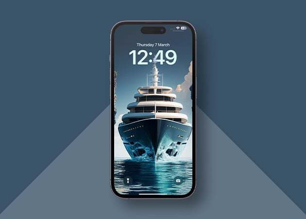 Cruise ship Depth Effect wallpaper for iPhone
