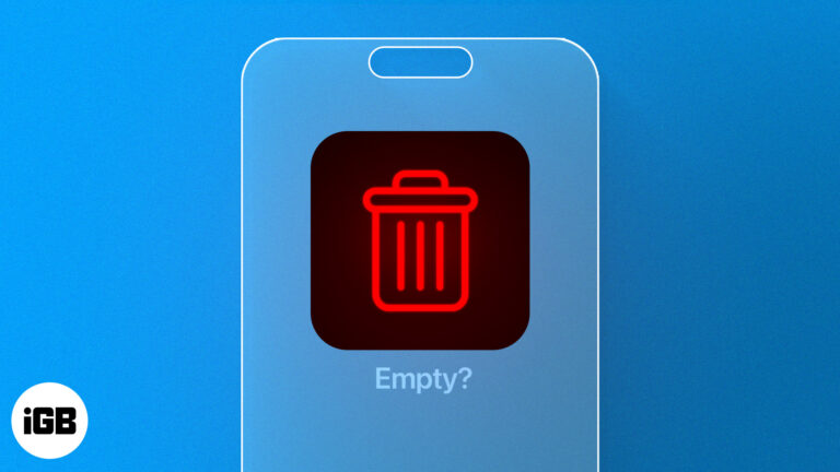 How to empty trash on iPhone