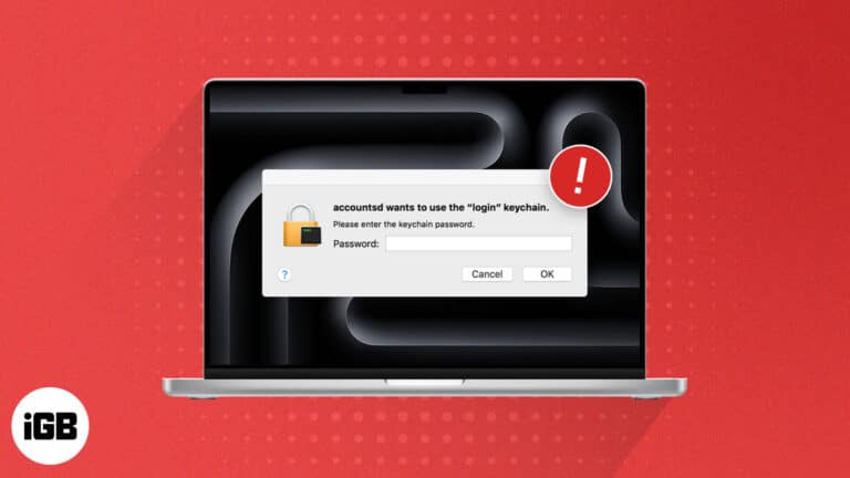 How to fix accountsd wants to use the login keychain message on Mac