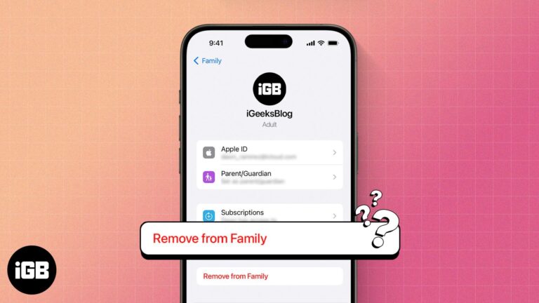 How to leave Family Sharing on iPhone