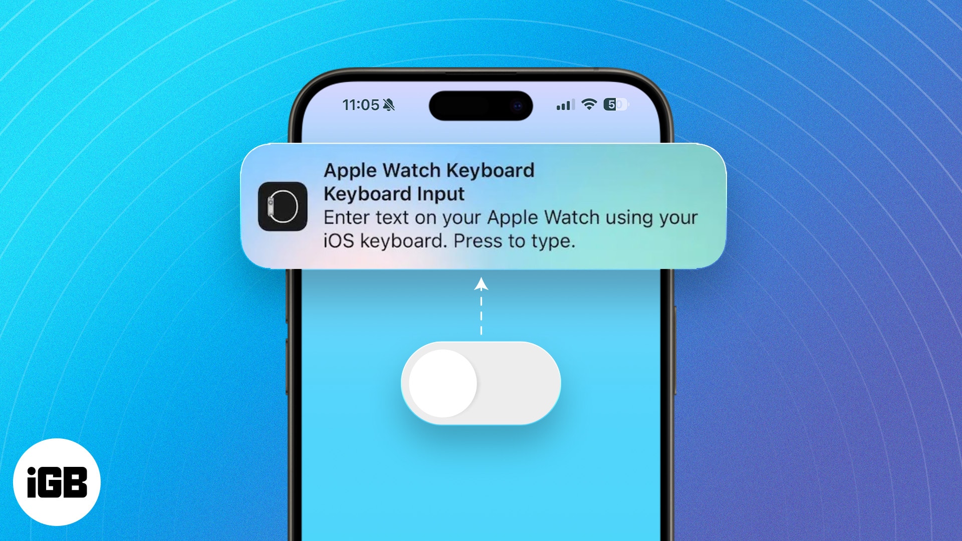 How to turn off Apple Watch Keyboard Notification on iPhone