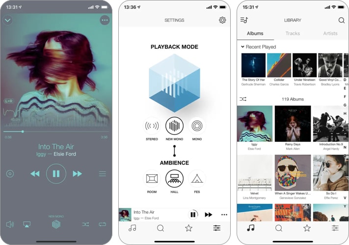 New monaural best music player app for iphone and ipad