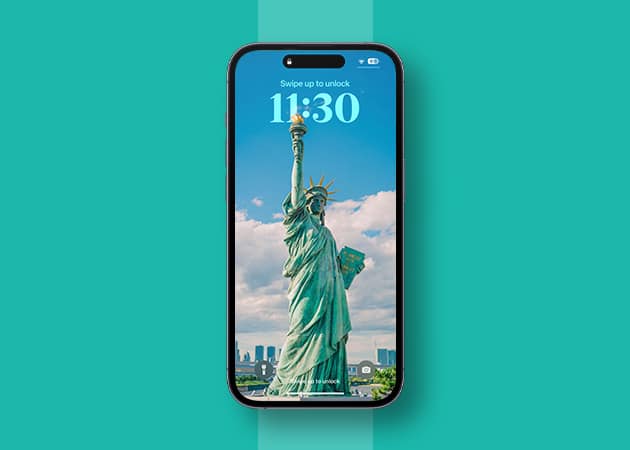 Statue of Liberty Depth Effect wallpaper