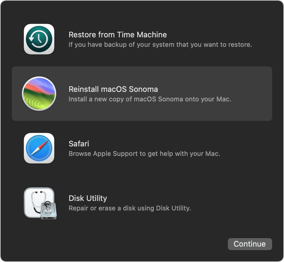 Things you can do in Recovery mode on Mac