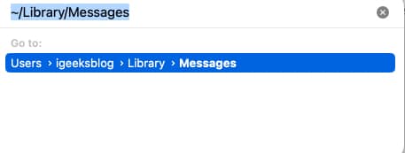 go to message library in mac