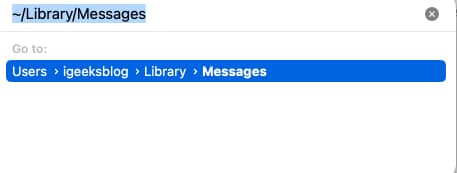 go to message library in mac