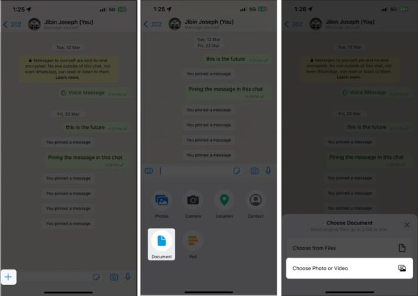 How to send photos as documents in WhatsApp on iPhone - iGeeksBlog