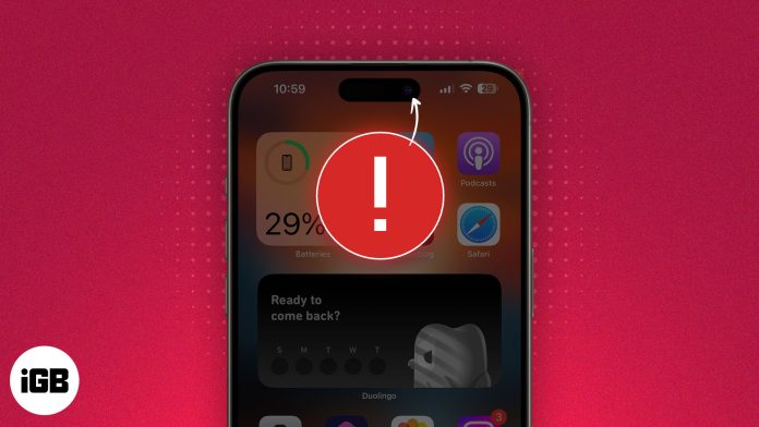 front camera not working iphone 15 plus