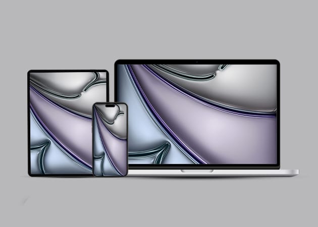 M2 iPad Air wallpaper mockup - Space Gray