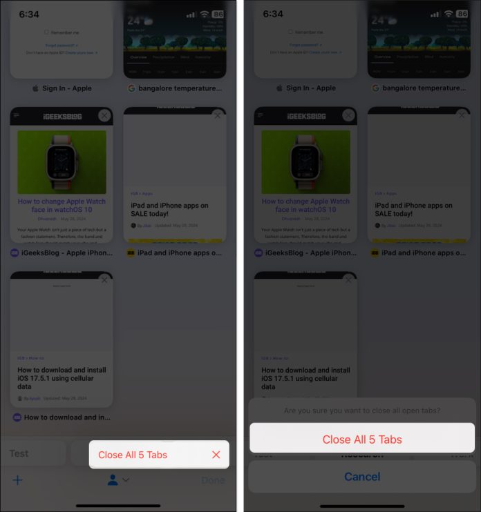 How to close all your Safari tabs on iPhone and iPad at once
