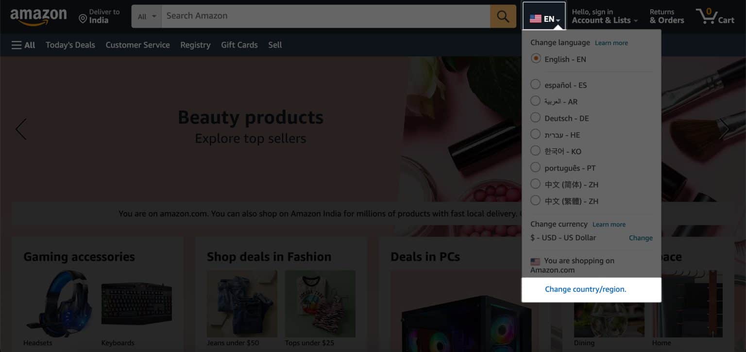 How to change country in Amazon app on iPhone (2025 guide) - iGeeksBlog - How To Change Country On Amazon App On Iphone