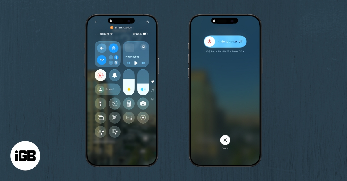 How to turn off iphone or ipad without power button