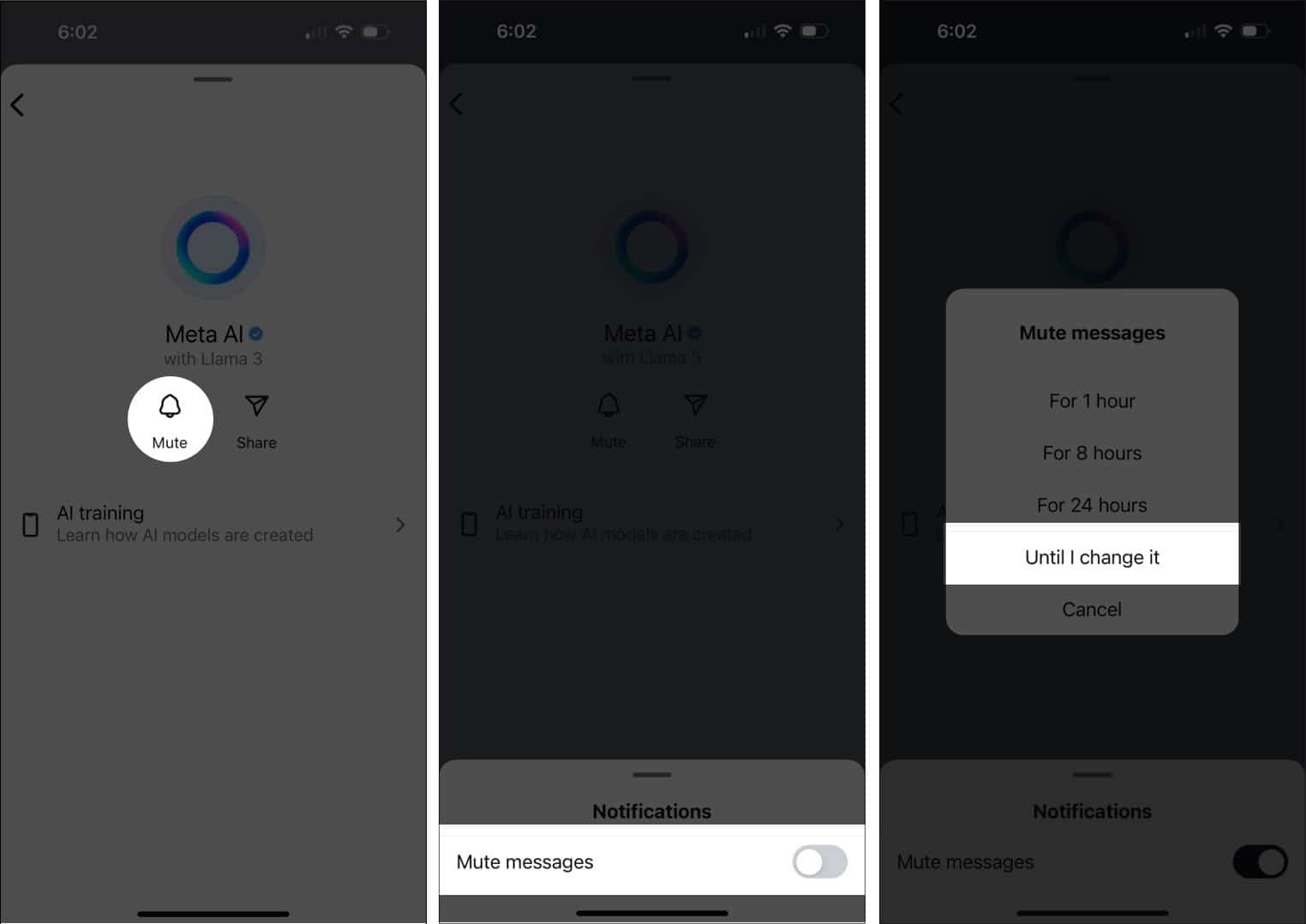 Σίγαση Meta AI στο Instagram στο iPhone
