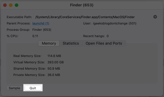 Quit unnecessary background activities on Mac
