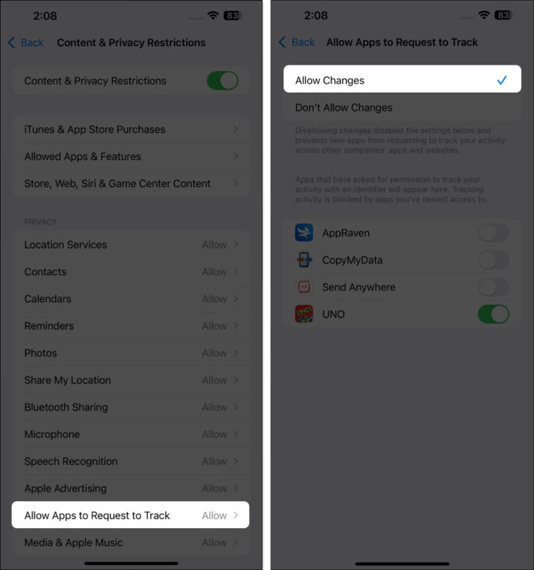 Allow Apps To Request To Track Greyed Out Fix Allow Apps to Request to Track greyed out in iOS 17/18 - iGeeksBlog