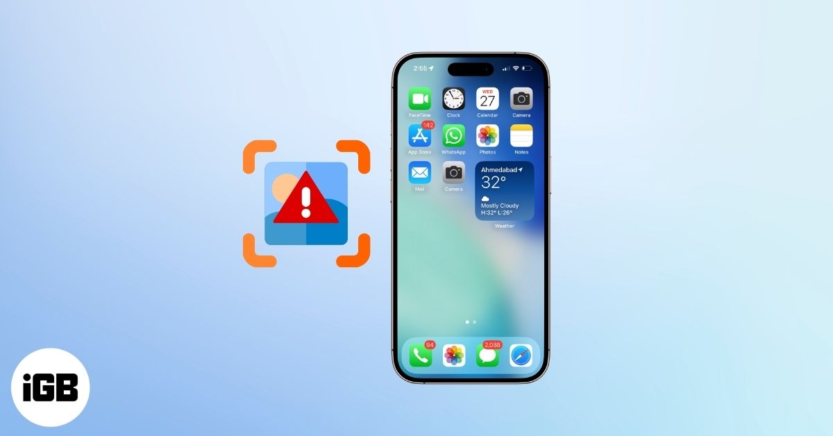 Cant take screenshots on iphone