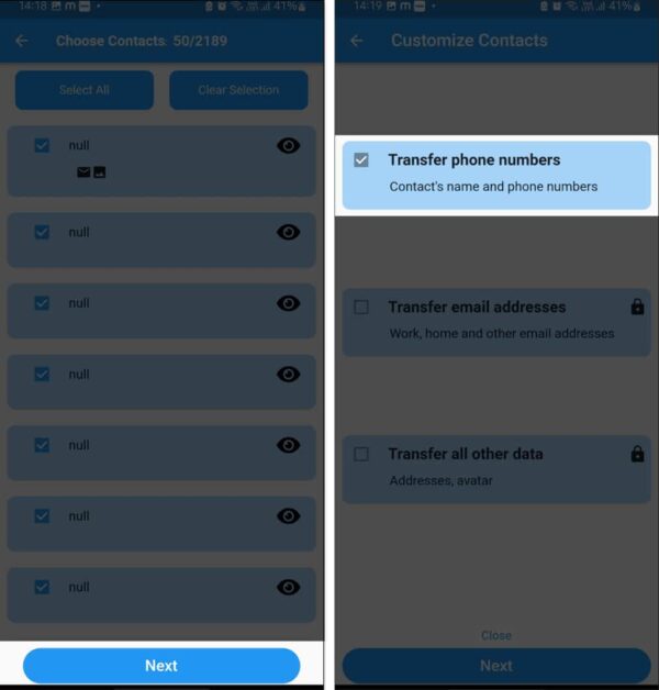 How to transfer contacts from Android to iPhone