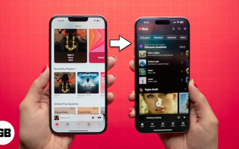 Как да прехвърляте плейлисти от Apple Music към YouTube Music Приложенията Apple Music и YouTube Music на iPhone