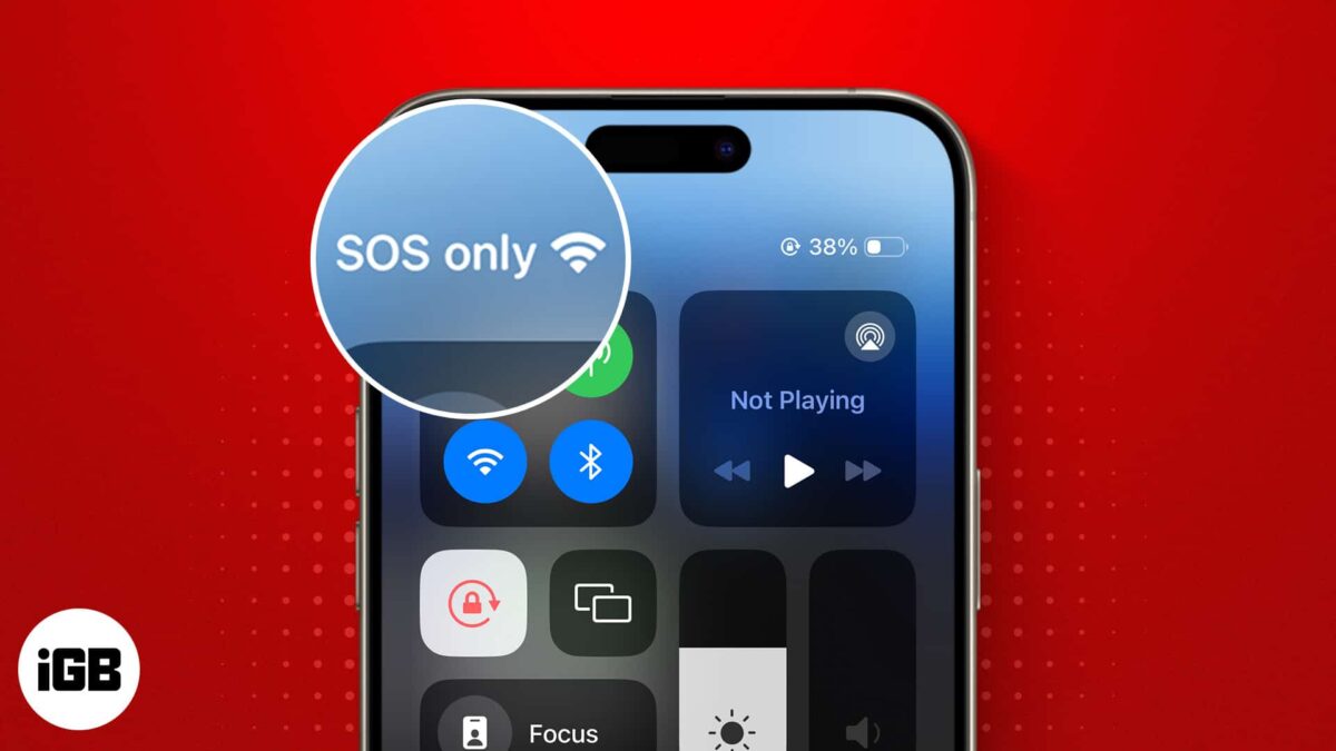 How to fix sos only on iphone