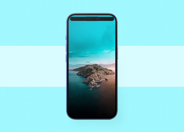 Ocean dynamic island iPhone wallpaper