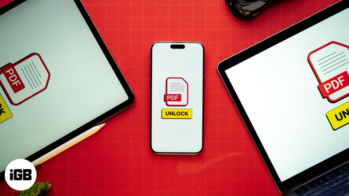 How to remove password from pdf on iphone ipad and mac
