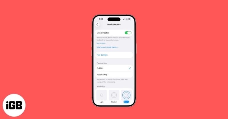 Turn on music haptics on iphone