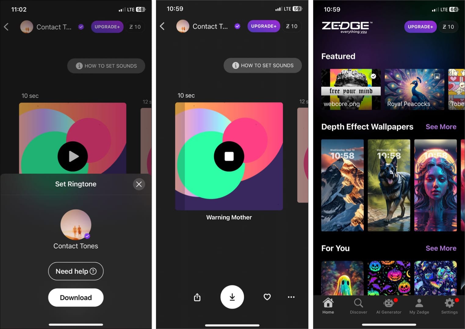 ZEDGE™ Wallpapers  Ringtones iPhone app