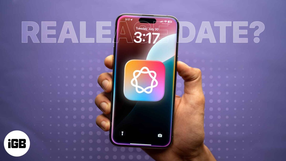 Apple intelligence release date