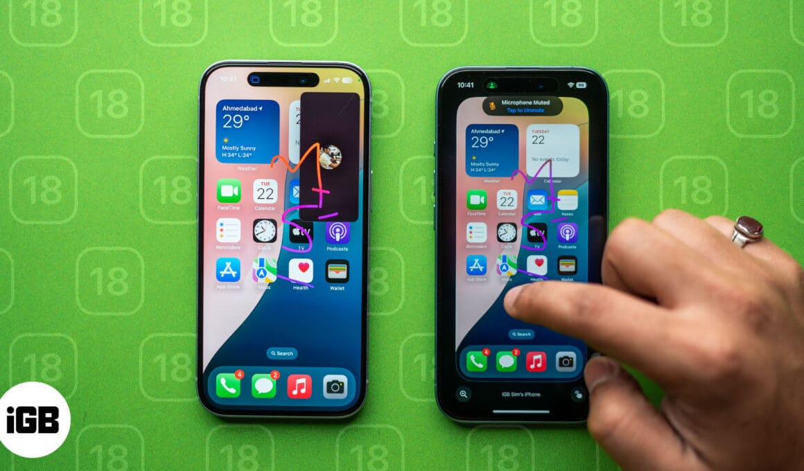 iOS 18: Hur man styr någons skärm på iPhone