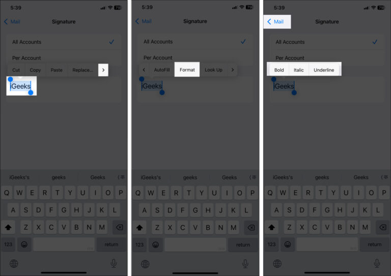 change email signature on iphone mail app