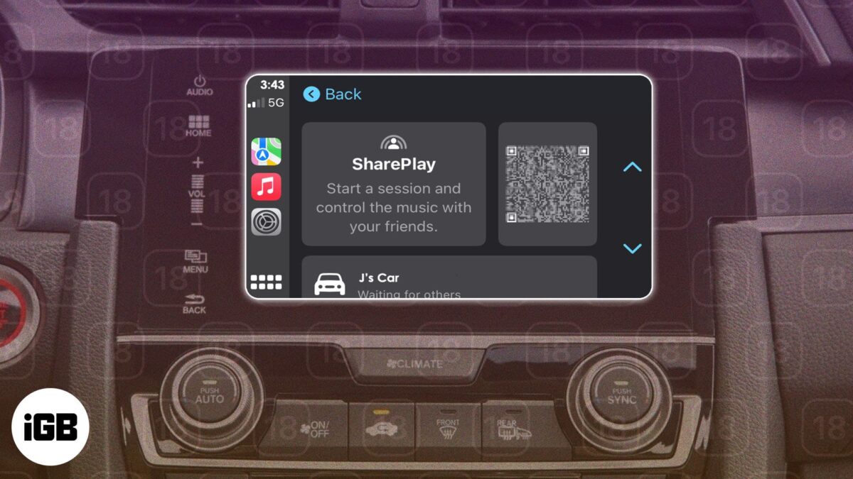 How to use shareplay on apple music in your car