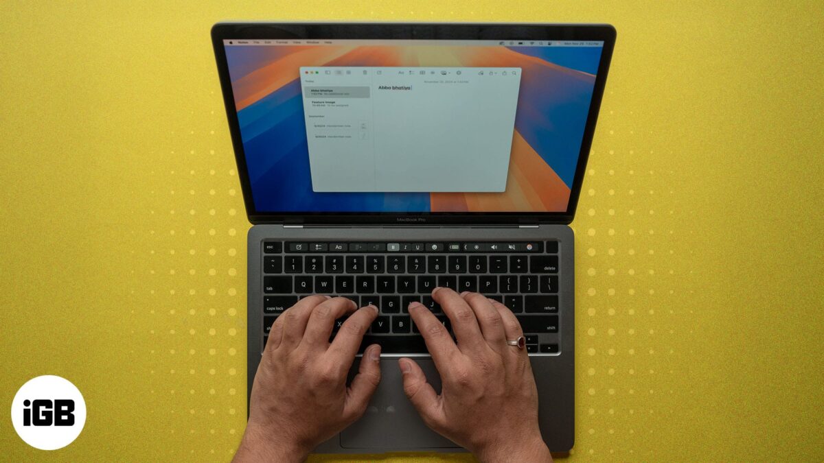 Mac keyboard shortcuts for apple notes