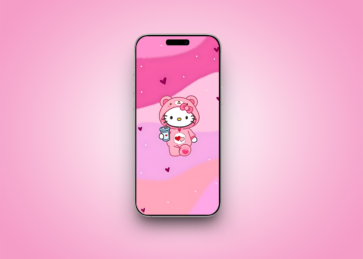 Hello kitty in cuddle mode